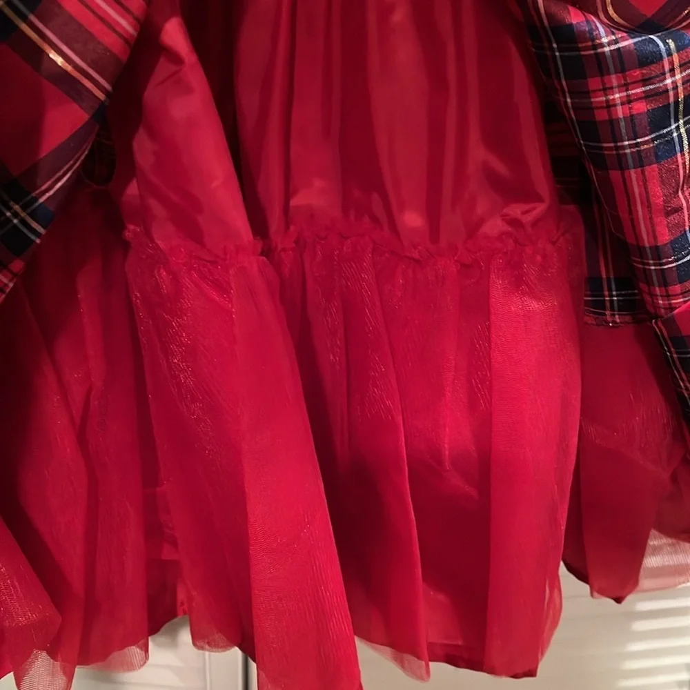 American Girl holiday tartan plaid girls‎ dress 16 like new
